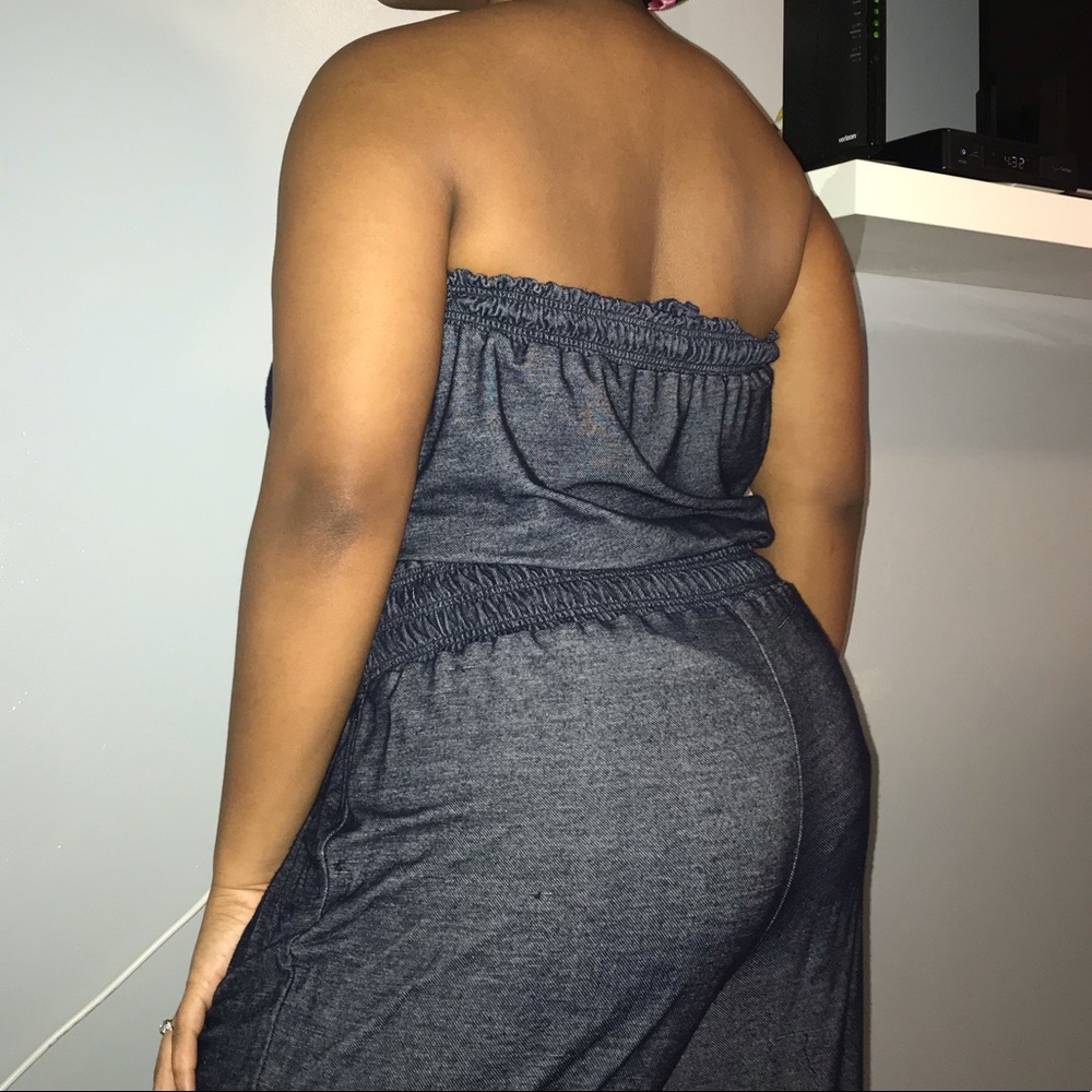 Stretchy Jumpsuit with tie ankles
